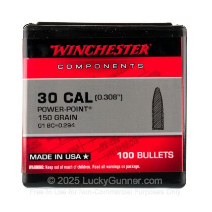 Winchester 30 Cal .308 150gr Power Point (100)