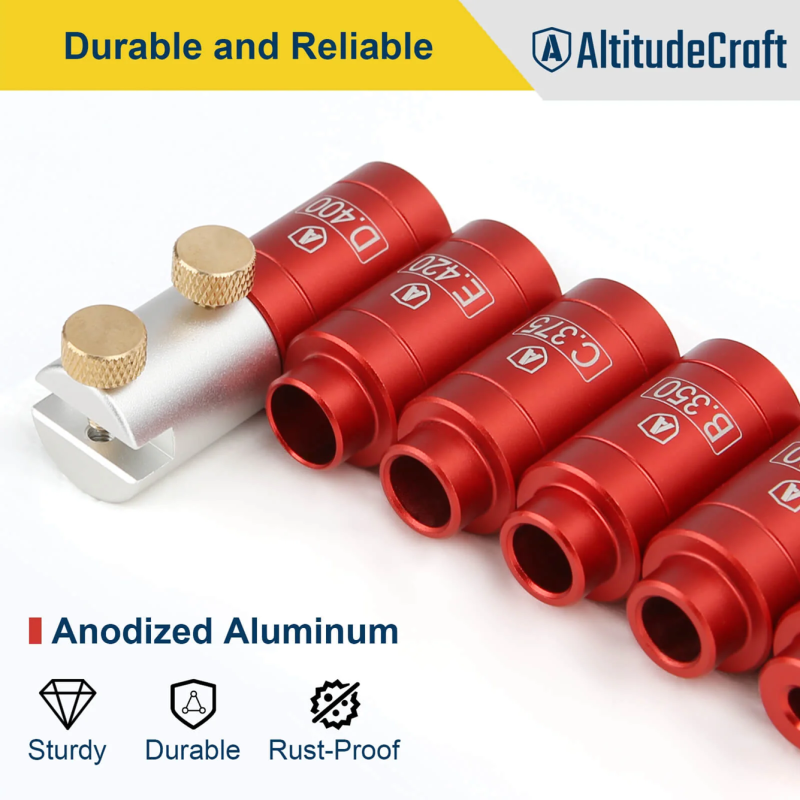 AltitudeCraft 6-piece headspace comparator set with body
