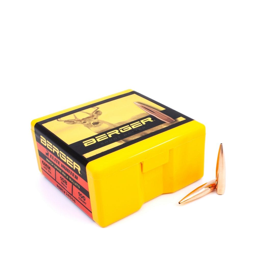 Berger 6mm 108gr Elite Hunter Bullets (100)