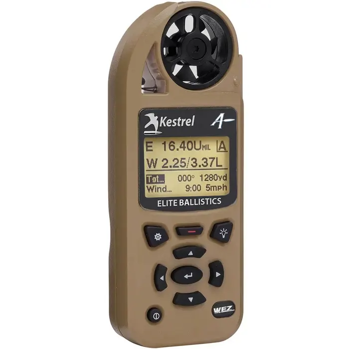 Kestrel 5700X WEZ Elite Weather Meter with Applied Ballistics Tan