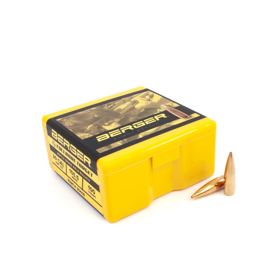 Berger 30 Cal 155.5gr Fullbore Target Bullets (100)